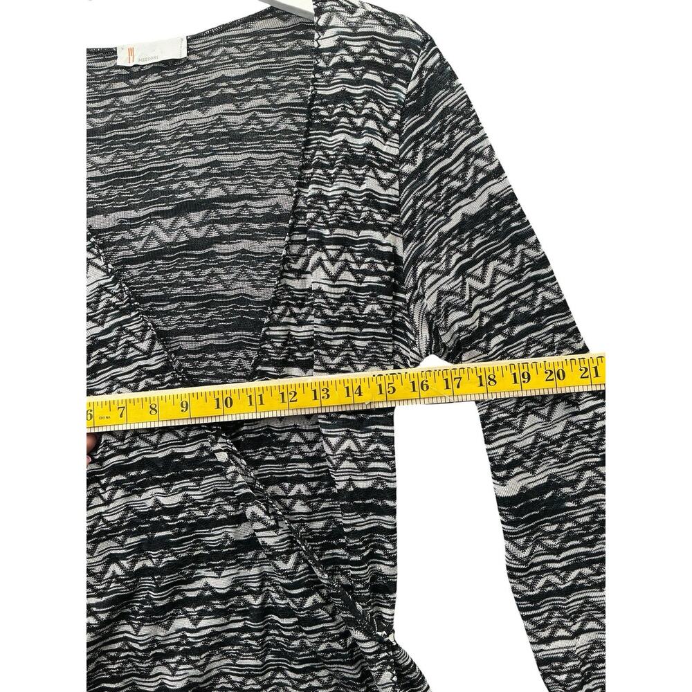 Missoni Zig Zag Chevron Open Front Knit Cardigan Sweater Size Small Multicolor - Picture 11 of 13